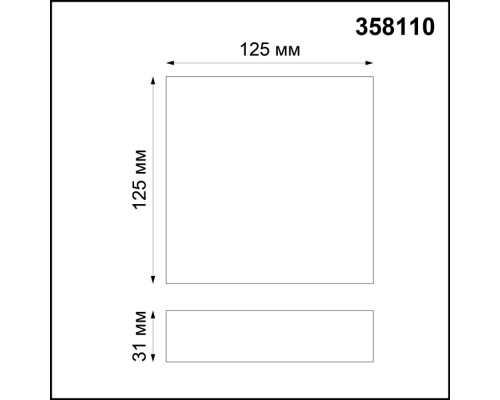 358110 OVER NT19 117 белый Накладной светильник IP20 LED 4000K 10W 85-265V ORNATE