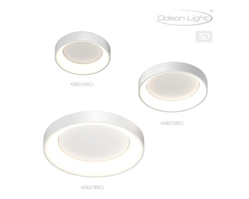 4062/50CL L-VISION ODL19 077 белый/серый Люстра потолочная с ДУ LED 50W 220V SOLE
