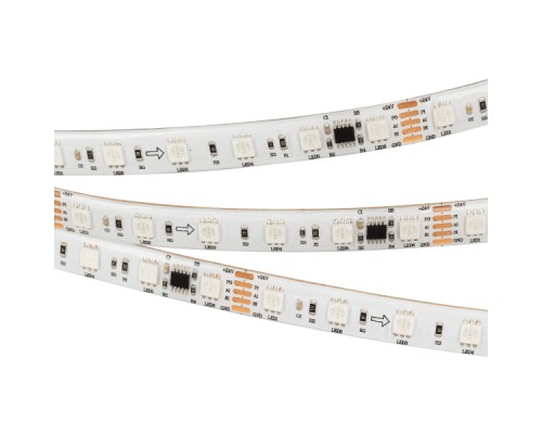 Лента DMX-5000SE-5060-60 24V Cx6 RGB (12mm, 14.4W/m, IP65) (ARL, Закрытый, IP65) 5 м