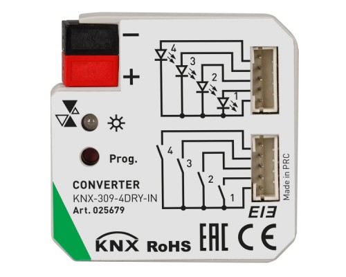 INTELLIGENT ARLIGHT Конвертер KNX-309-4DRY-IN (BUS) (IARL, Пластик)