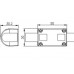 Соединитель прямой ARL-CLEAR-U15-Line (26x15mm) (ARL, Металл) 10 шт