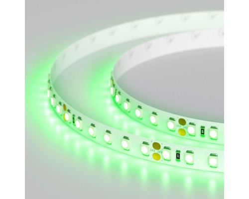 Лента RT 2-5000 24V Green 2x (3528, 600 LED, LUX) (ARL, 9.6 Вт/м, IP20) 5 м