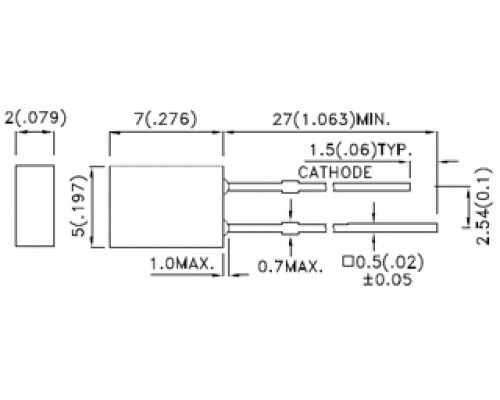 Светодиод ARL-2507UWC-1.2cd (ARL, 2x5мм) 1000 шт