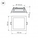 Светодиодная панель LT-S160x160WH 12W White 120deg (ARL, IP40 Металл, 3 года)