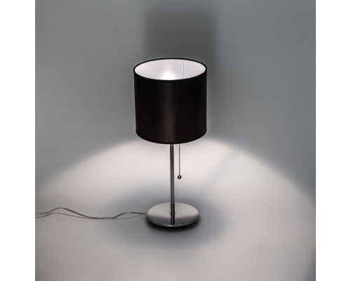 Настольная лампа с абажуром Citilux Аврора CL463811 Хром Черный