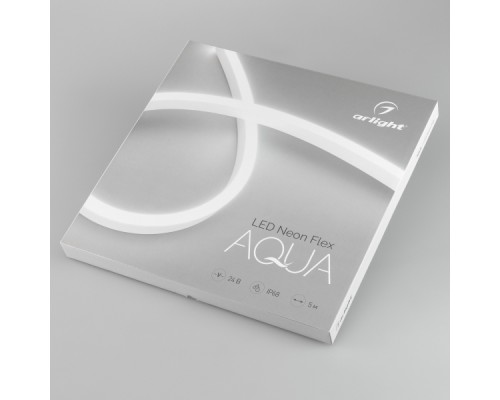 Герметичная лента AQUA-5000S-TOP-2835-120-24V Warm (16.5х16.5mm, 10W, IP68) (ARL, -) 5 м