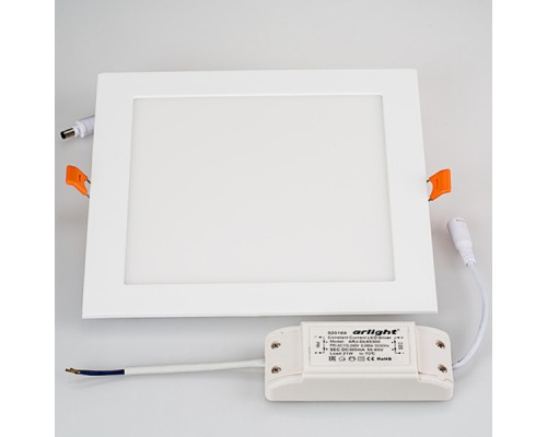 Светильник DL-225x225M-21W White (ARL, IP40 Металл, 3 года)
