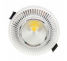 Встраиваемый светильник Citilux Дзета CLD042W1 LED Белый Хром