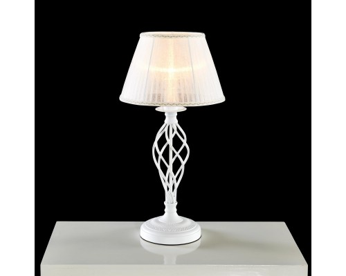 Настольная лампа с абажуром Citilux Ровена CL427810 Белая