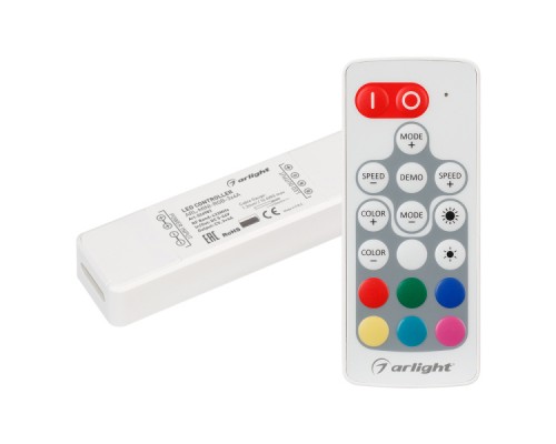 Контроллер ARL-MINI-RGB-3x4A (5-24V, RF ПДУ 18кн) (ARL, IP20 Пластик, 1 год)