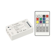 Контроллер ARL-4022-RGBW White (5-24V, 4x4A, ПДУ 24кн, RF) (ARL, IP20 Пластик, 3 года)